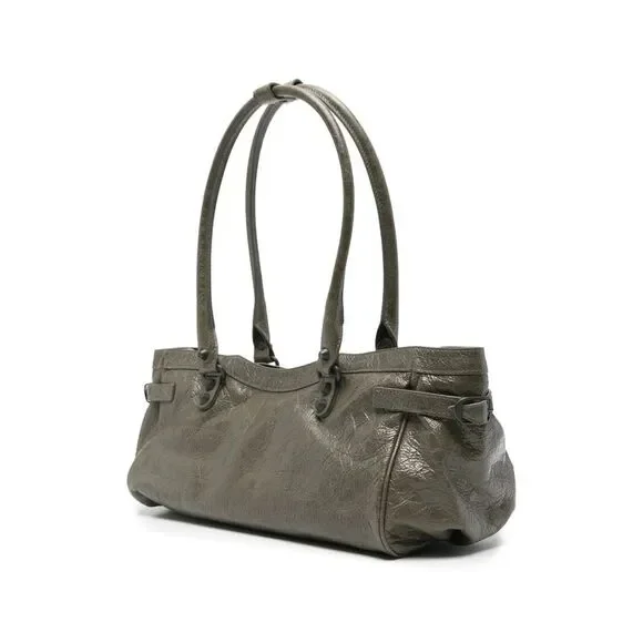 Balenciaga Metallic Gray Leather Bag - Picture 2 of 5